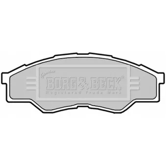 Jeu de 4 plaquettes de frein avant BORG & BECK BBP2032