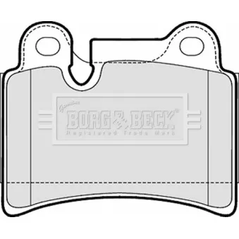 Jeu de 4 plaquettes de frein arrière BORG & BECK BBP2053