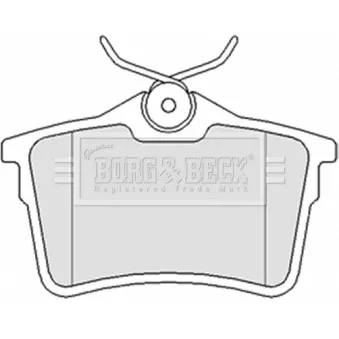 Jeu de 4 plaquettes de frein arrière BORG & BECK BBP2063
