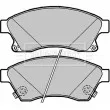 Jeu de 4 plaquettes de frein avant BORG & BECK BBP2090 - Visuel 1