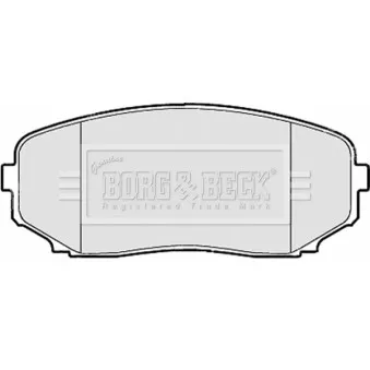 Jeu de 4 plaquettes de frein avant BORG & BECK BBP2114