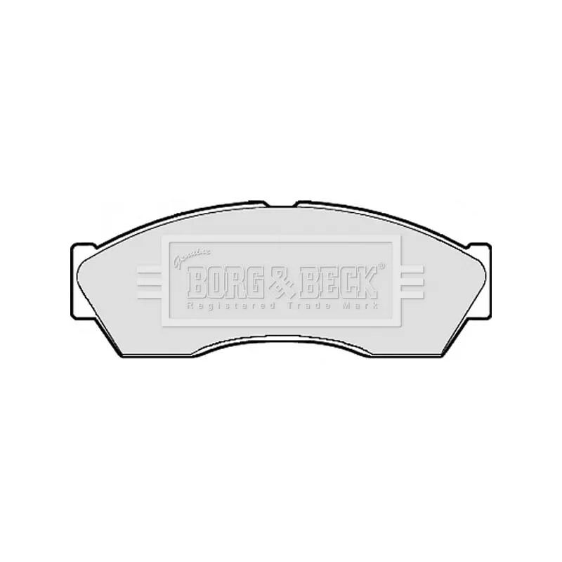 Jeu de 4 plaquettes de frein avant BORG & BECK BBP2118