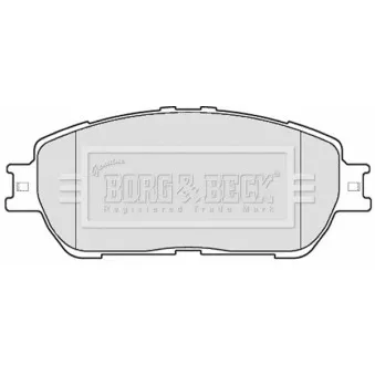 Jeu de 4 plaquettes de frein avant BORG & BECK BBP2121