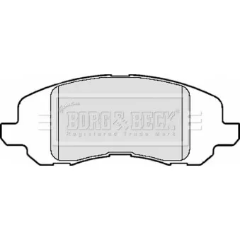 Jeu de 4 plaquettes de frein avant BORG & BECK BBP2125