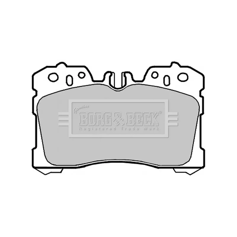 Jeu de 4 plaquettes de frein avant BORG & BECK BBP2127