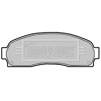 Jeu de 4 plaquettes de frein avant BORG & BECK BBP2134