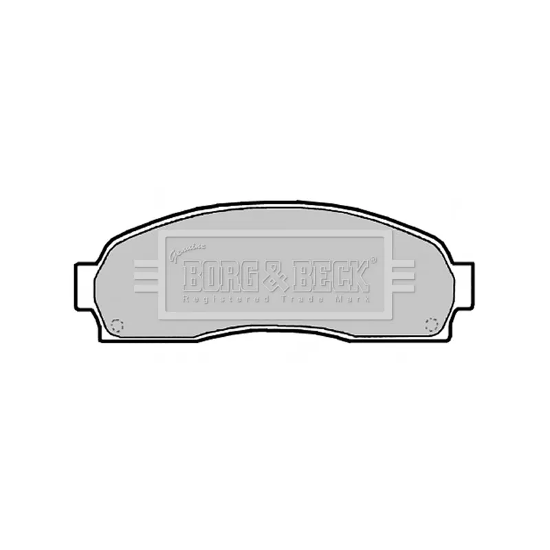 Jeu de 4 plaquettes de frein avant BORG & BECK BBP2134
