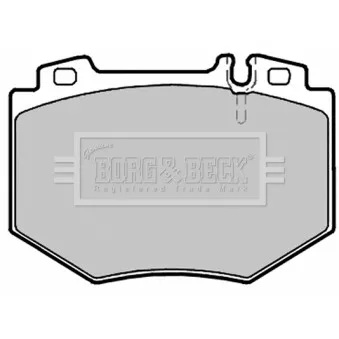 Jeu de 4 plaquettes de frein avant BORG & BECK BBP2137