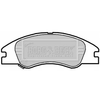 Jeu de 4 plaquettes de frein avant BORG & BECK BBP2140