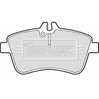 Jeu de 4 plaquettes de frein avant BORG & BECK BBP2145