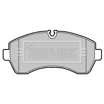 Jeu de 4 plaquettes de frein avant BORG & BECK BBP2147