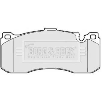 Jeu de 4 plaquettes de frein avant BORG & BECK BBP2155
