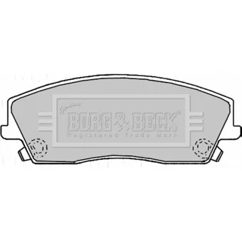 Jeu de 4 plaquettes de frein avant BORG & BECK BBP2167
