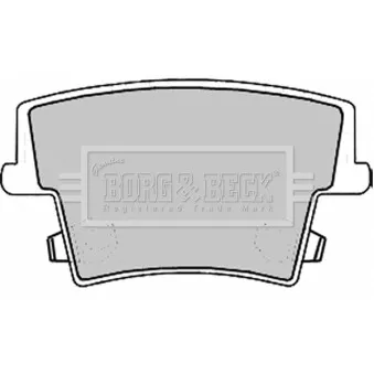 Jeu de 4 plaquettes de frein arrière BORG & BECK BBP2168