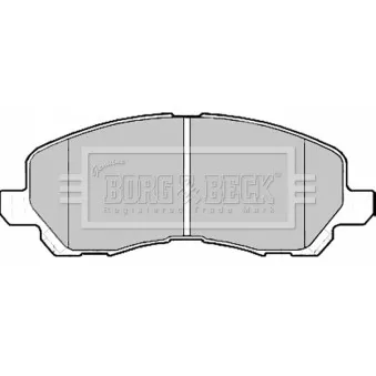 Jeu de 4 plaquettes de frein avant BORG & BECK BBP2173