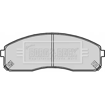 Jeu de 4 plaquettes de frein avant BORG & BECK BBP2180