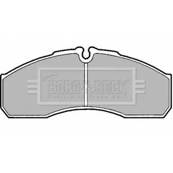 Jeu de 4 plaquettes de frein avant BORG & BECK BBP2181