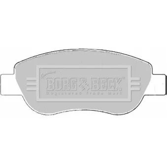 Jeu de 4 plaquettes de frein avant BORG & BECK BBP2186