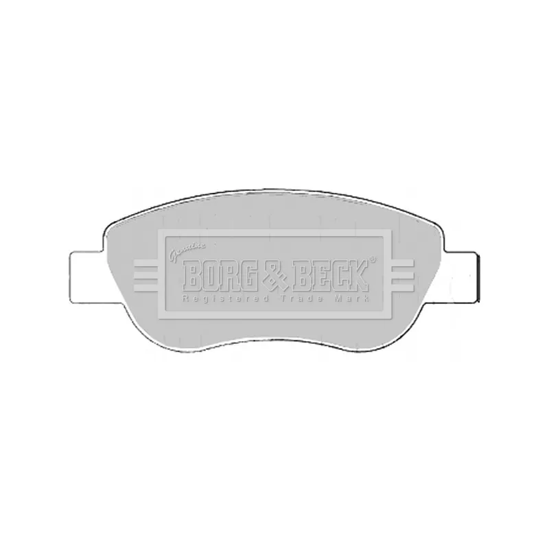 Jeu de 4 plaquettes de frein avant BORG & BECK BBP2186