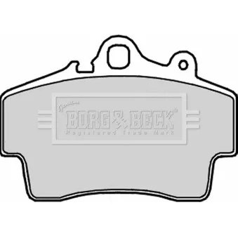 Jeu de 4 plaquettes de frein avant BORG & BECK BBP2191