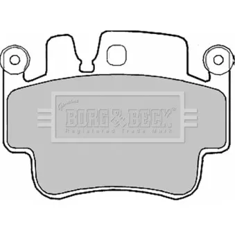 Jeu de 4 plaquettes de frein avant BORG & BECK BBP2202