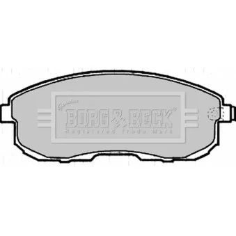 Jeu de 4 plaquettes de frein avant BORG & BECK BBP2206