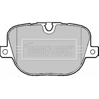 Jeu de 4 plaquettes de frein arrière BORG & BECK BBP2215