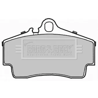 Jeu de 4 plaquettes de frein arrière BORG & BECK BBP2235