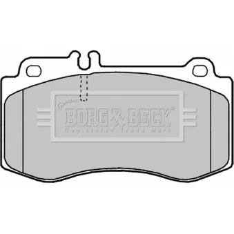 Jeu de 4 plaquettes de frein avant BORG & BECK BBP2248