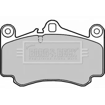 Jeu de 4 plaquettes de frein avant BORG & BECK BBP2255