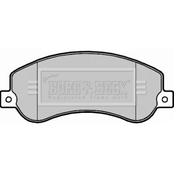Jeu de 4 plaquettes de frein avant BORG & BECK BBP2281