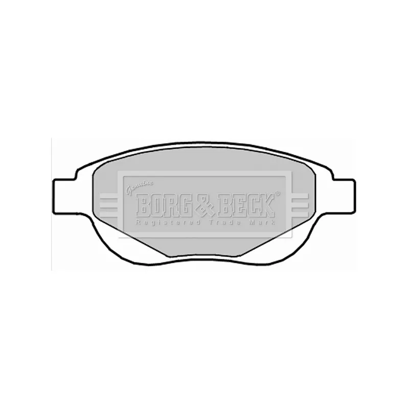 Jeu de 4 plaquettes de frein avant BORG & BECK BBP2287