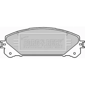 Jeu de 4 plaquettes de frein avant BORG & BECK BBP2289
