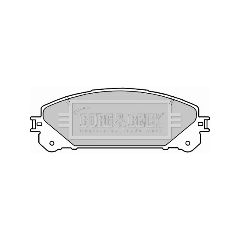 Jeu de 4 plaquettes de frein avant BORG & BECK BBP2289