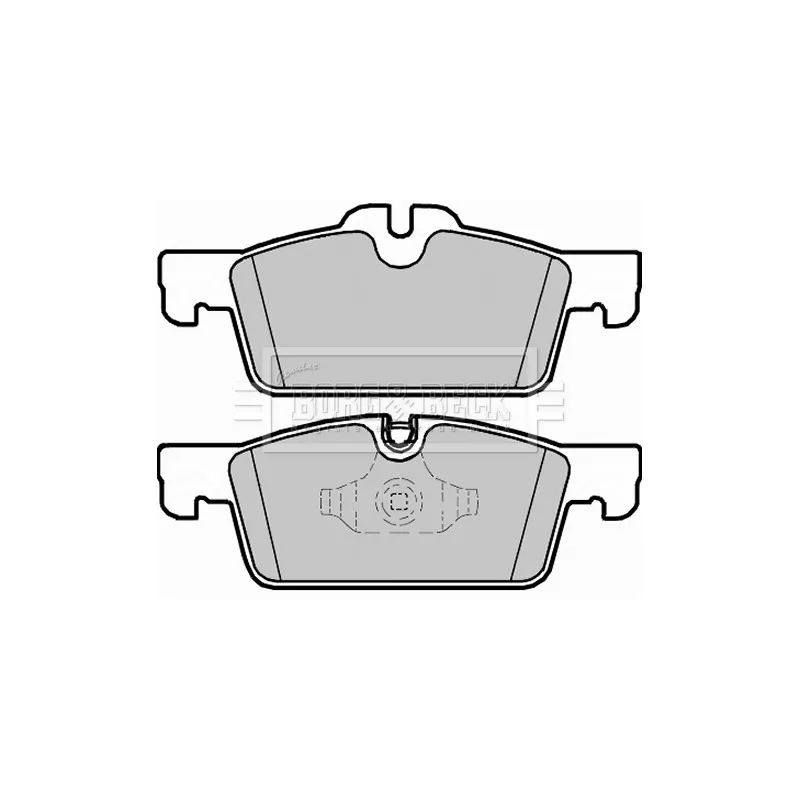 Jeu de 4 plaquettes de frein avant BORG & BECK BBP2298