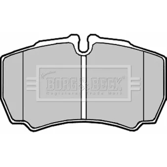 Jeu de 4 plaquettes de frein arrière BORG & BECK BBP2337