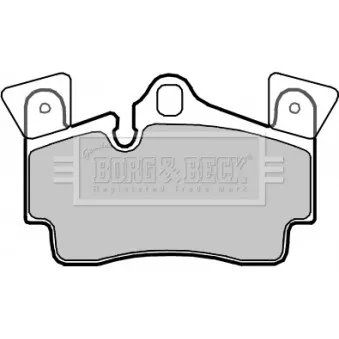 Jeu de 4 plaquettes de frein arrière BORG & BECK BBP2352