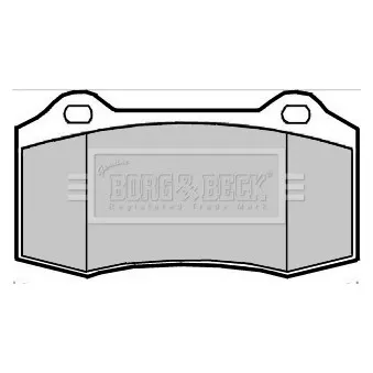 Jeu de 4 plaquettes de frein avant BORG & BECK BBP2360