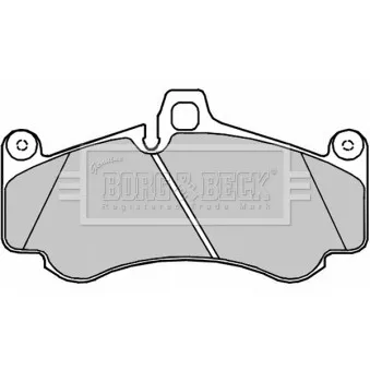 Jeu de 4 plaquettes de frein avant BORG & BECK BBP2371