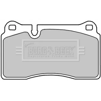 Jeu de 4 plaquettes de frein avant BORG & BECK BBP2374