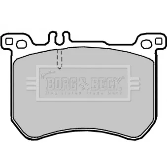 Jeu de 4 plaquettes de frein avant BORG & BECK BBP2378