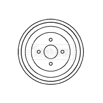 Tambour de frein BORG & BECK BBR7004