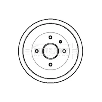 Tambour de frein BORG & BECK BBR7005