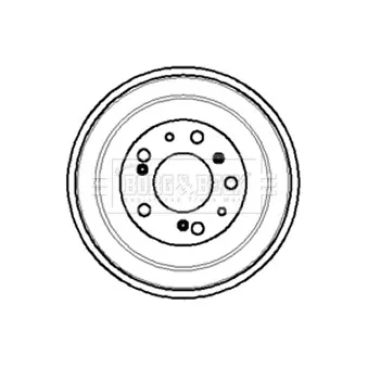 Tambour de frein BORG & BECK BBR7011