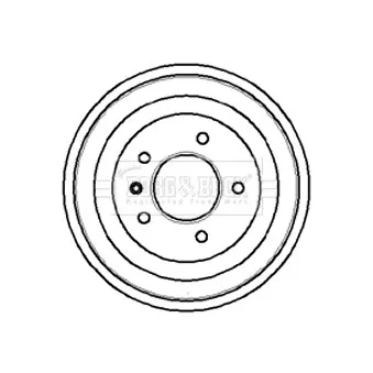 Tambour de frein BORG & BECK BBR7018
