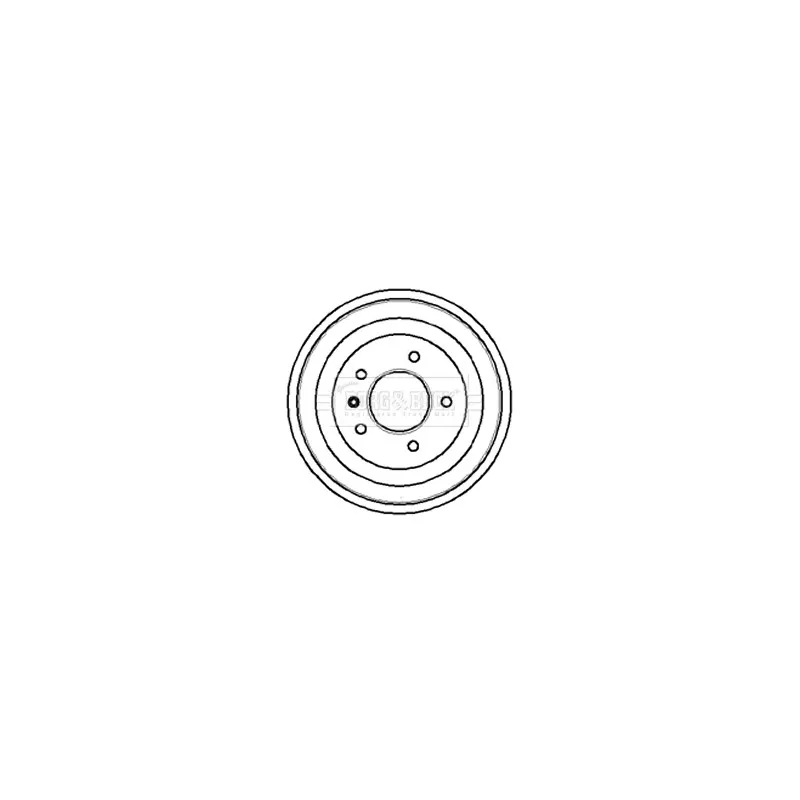 Tambour de frein BORG & BECK BBR7018