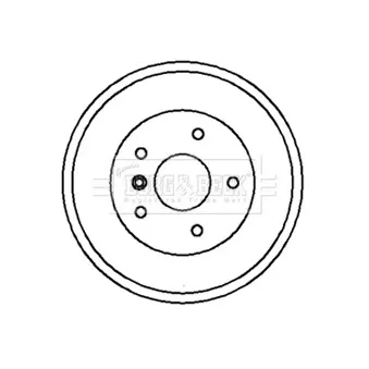Tambour de frein BORG & BECK BBR7021