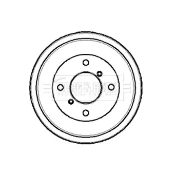 Tambour de frein BORG & BECK BBR7027