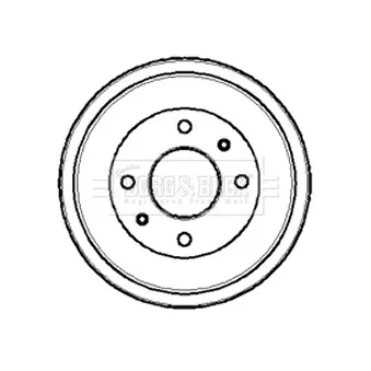 Tambour de frein BORG & BECK BBR7028