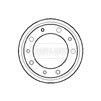 Tambour de frein BORG & BECK BBR7029